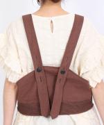 綿麻スラブデニム ベスト