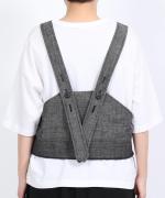 綿麻スラブデニム ベスト