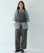 綿麻スラブデニム ベスト