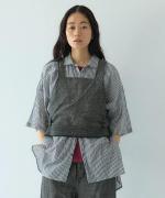 綿麻スラブデニム ベスト