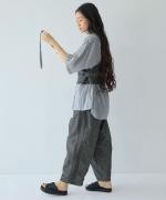 綿麻スラブデニム ベスト