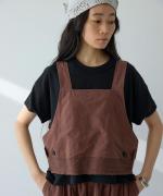 綿麻スラブデニム ベスト