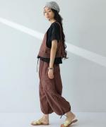 綿麻スラブデニム ベスト