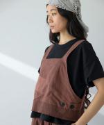 綿麻スラブデニム ベスト