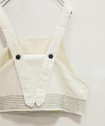 綿麻スラブデニム ベスト