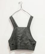 綿麻スラブデニム ベスト