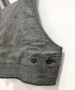 綿麻スラブデニム ベスト