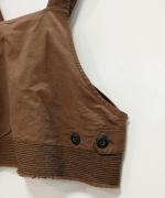 綿麻スラブデニム ベスト