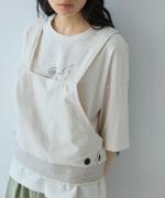 綿麻スラブデニム ベスト