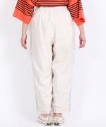 綿麻スラブデニム ラインステッチパンツ