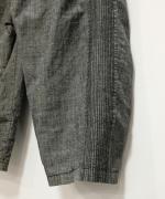 綿麻スラブデニム ラインステッチパンツ