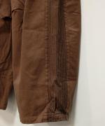 綿麻スラブデニム ラインステッチパンツ