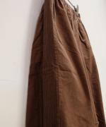 綿麻スラブデニム ラインステッチパンツ