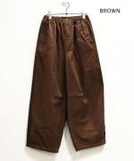 綿麻スラブデニム ラインステッチパンツ