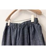 綿麻スラブデニム カーゴパンツ