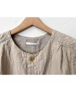 綿麻ダンプストライプ　ベスト