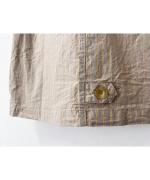 綿麻ダンプストライプ　ベスト