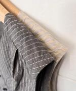 綿麻ダンプストライプ　ベスト