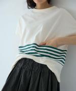 25/-リネン製品染め　タックスカート