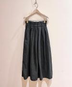 25/-リネン製品染め　タックスカート