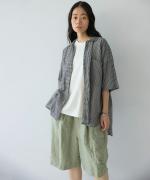 コットンボイル　半袖シャツ