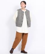 リネンキルト　 中綿ベスト