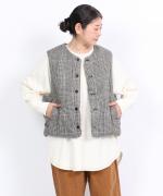 リネンキルト　 中綿ベスト