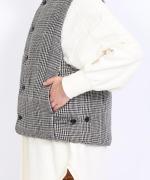 リネンキルト　 中綿ベスト