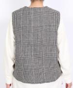 リネンキルト　 中綿ベスト