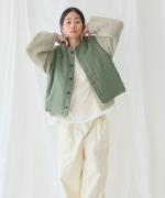 リネンキルト　 中綿ベスト