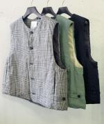 リネンキルト　 中綿ベスト