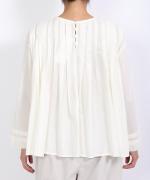 コットンボイル フレアブラウス