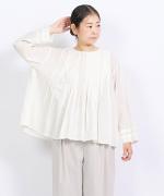 コットンボイル フレアブラウス