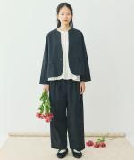 コットンボイル フレアブラウス