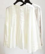 コットンボイル フレアブラウス