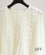 コットンボイル フレアブラウス