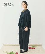 コットンボイル フレアブラウス