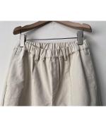 ナチュラルコットンピーチツイル カーブパンツ