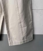 ナチュラルコットンピーチツイル カーブパンツ