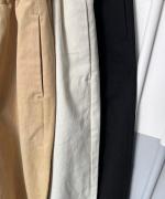 ナチュラルコットンピーチツイル カーブパンツ