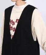 ナチュラルコットンピーチツイル サロペット