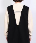 ナチュラルコットンピーチツイル サロペット