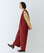 ナチュラルコットンピーチツイル サロペット