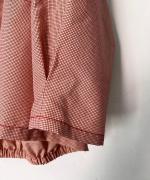 ミジンチェック　7分袖シャツ