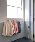 ミジンチェック　7分袖シャツ