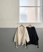 60キャンブリック フリルブラウス