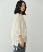 60キャンブリック フリルブラウス