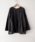 60キャンブリック ヨーク刺繍ブラウス