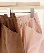 ヘリンボーン　カーゴワイドパンツ