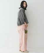 ヘリンボーン　カーゴワイドパンツ